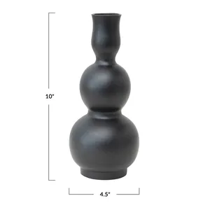 Antique Finish Handmade Metal Flower <b>Vase</b> for Vintage Inspired Interior Decoration Projects WorldwideCoastal <b>Decorative</b> Metal - Product Image 2