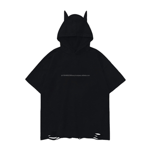 เสื้อสเวตเตอร์มีฮู้ดของผู้ชายเสื้อมีฮู้ดแบบสวมศีรษะแนวสตรีทเสื้อมีฮู้ดแบบกำหนดเองมีหู - Product Image 1