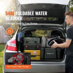 540L/142.7 Gallon Large Capacity RV Water Tank 1000D PVC Collapsible <b>Hydration</b> <b>Bladder</b> Soft Water Storage Containers for Remote - Product Image 1