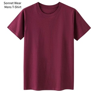 เสื้อยืดแขนสั้นผู้ชายสีพื้น - Product Image 4