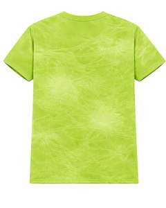 Green Ice Dye T Shirt Men Round Neck Short Sleeve Cotton Casual Streetwear Vintage <b>Wash</b> Custom OEM Wholesale Tee Apparel Exports - Product Image 2