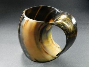 Tasses à boire en corne de buffle, tasses faites à la main, tasses en corne naturelle, accessoires pour boissons - Product Image 2