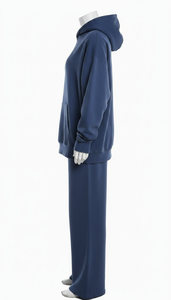 Conjunto Deportivo de Felpa de Algodón Unisex, Tejido Suave, Cálido y Transpirable, Ajuste Cómodo, Ropa Casual para el Día a Día, Sudadera con Capucha y Pantalones Deportivos - Product Image 2