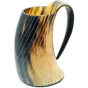 Auténtico Jarro Vikingo de Cuerno de Búfalo, Ideal para Beber, 100% Seguro para Alimentos, Disponible a Bajo Precio - Product Image 6