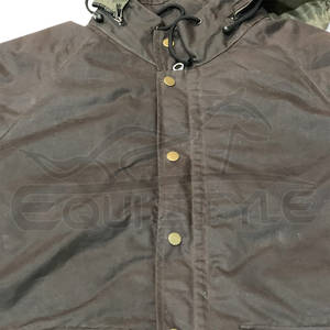 Chaqueta de caza marrón al por mayor, vaqueros aceitados, cortavientos con capucha para invierno, ropa de caza deportiva para exteriores con logotipo personalizado OEM, venta al por mayor - Product Image 6