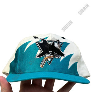 Gorra Snapback Sibrin Personalizada Premium de los San Jose Sharks con Bordado 3D, Ajustable, para Ciclismo al Aire Libre y Equipos de Hockey Profesional - Product Image 1