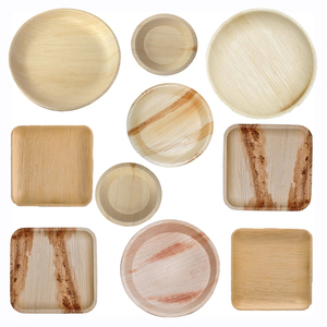 Sustainable Palm Leaf <b>Disposable</b> <b>Plates</b> Natural Areca Sheath Tableware for Restaurant or Home Use - Product Image 5
