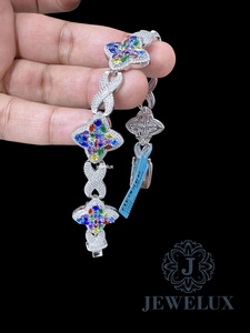 Export Premium Quality Moissanite Diamond Bracelet Hip Hop Jewelry for <b>Men</b> And Women From Indian Supplier - Product Image 3