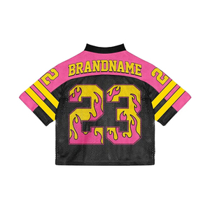 Camiseta de Fútbol Americano al por Mayor, Transpirable, 100% Poliéster, Cuello en V, Tirantes Ajustables, Nombre del Equipo Personalizado - Product Image 6