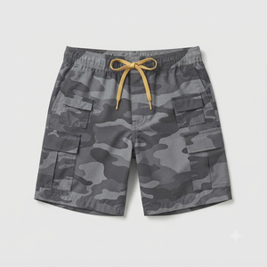 Pantalones Cortos Cargo con Estampado de Camuflaje para Hombre, Pantalones Deportivos Cargo, Pantalones Cortos Cargo Holgados para Hombre, Pantalones Cortos de Camuflaje - Product Image 4