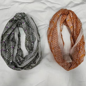 Écharpe en coton imprimée à motifs floraux, fabricant de foulards, 100x180 cm, paréo - Product Image 1