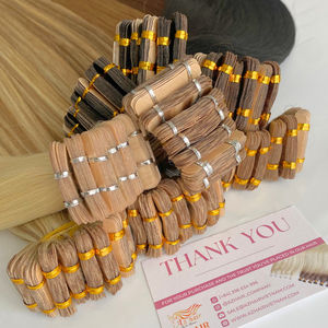 Extensiones de Cabello Natural con Cinta Adhesiva, Extensiones de Cabello Virgen Remy de Doble Trama, 100g por Paquete - Product Image 5