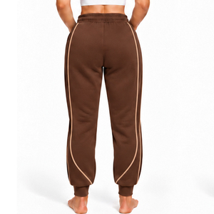 <b>Womens</b> Cotton <b>Fleece</b> Gym <b>Joggers</b> Tapered Fit Training Pants OEM ODM Custom Sportswear Wholesale Factory Private Label Supplier - Product Image 5