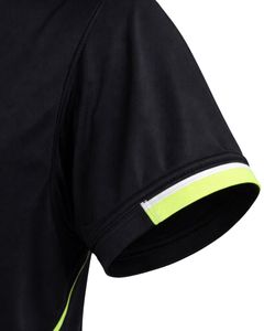 Ensemble de t-shirt et short de sport pour homme, noir et vert néon, séchage rapide, respirant, vêtements de sport, course à pied, entraînement, fitness, tenue de sport - Product Image 6