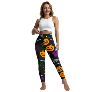 Leggings de Yoga Estampados, Cintura Alta, Largos, Spandex, Poliéster, Elásticos en Cuatro Direcciones, Pantalones para Mujer - Product Image 2