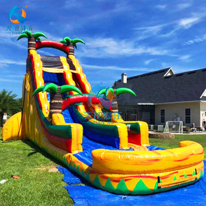 Toboggan aquatique gonflable commercial à double couture, thème bonhomme en pain d'épices, château gonflable et piscine pour enfants - Product Image 3