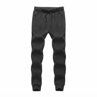Ensemble de survêtement noir à capuche pour homme avec logo personnalisé, manches longues, fermeture éclair sur le devant, couleur unie, pantalon de jogging décontracté avec poches latérales, vêtements d'automne