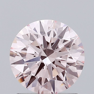 Diamant rose clair fantaisie CVD, 1,60 carat, pureté VS1, taille brillant rond, certifié IGI, diamant non monté pour bijoux fantaisie - Product Image 1
