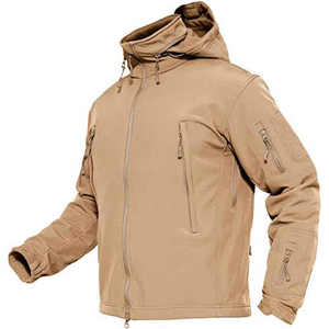 Men's Lightweight Softshell Jackets for Outdoor Sports Camping Hiking <b>Work</b> Thermal Tactical Coat Zipper Closure Cotton 2027 - Product Image 4