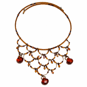 Collar trenzado de cuentas de semillas multicolor rosa, joyería llamativa tejida, proveedor mayorista para minoristas y boutiques - Product Image 5