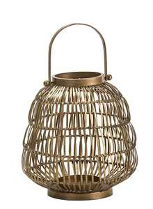 Geometric <b>Brass</b> <b>Lantern</b> With Frosted Glass Panels Portable Home Decor Light Fixture - Product Image 4