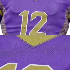Lightweight Solid Plain Color American Football Uniform Jersey Pants <b>Set</b> Professional Sportswear Tournament OEM ODM Football Kit - Product Image 4