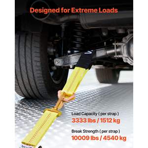 Kit de Amarre de Alta Resistencia para ATV/UTV, Camionetas, Remolques, Resistencia a la Rotura de 10009 Libras, Carga de Trabajo de 3333 Libras, Calzos para Ruedas, Tipo de Eje - Product Image 3