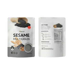 Prêt à servir : Poudre de céréales instantanées multigrains au sésame noir pour adultes, 15 sachets par paquet, riche en fibres, petit-déjeuner sain - Product Image 2