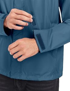 Chaqueta con Capucha y Cierre Completo para Hombre, Estilo Casual Ligero para Exteriores - Product Image 3