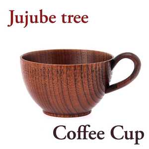 แก้วกาแฟไม้โบราณสไตล์ชนบท ทำจากไม้ธรรมชาติ เป็นมิตรกับสิ่งแวดล้อม ของขวัญสุดคลาสสิก พร้อมหูจับ แก้วน้ำชาไม้สำหรับใช้ในครัว - Product Image 4