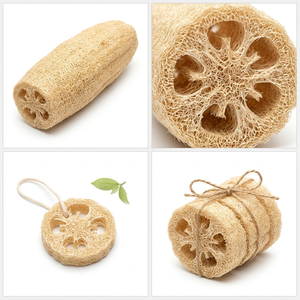 Balle de loofah grande taille, exfoliante pour la douche et le bain, éponge corporelle en luffa entièrement naturelle, découpe sur mesure, tranches d'éponge loofah - Product Image 5