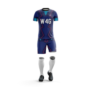 Ensemble de maillots de football personnalisés pour hommes, imprimés par transfert thermique, de haute qualité, cousus, 100% polyester, antibactériens - Product Image 1