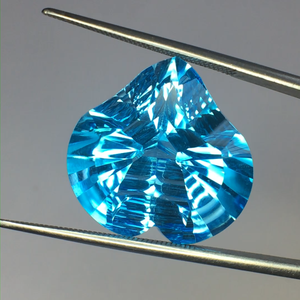 Natural Loupe Clean Blue Topaz laser round cut AAA quality with AAA luster perfect making and polishing available at <b>cheap</b> price - Product Image 1