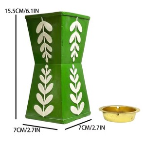 Luxury Green Resin <b>Bakhoor</b> Burner Mabkhara Arabic <b>Oud</b> Incense Burner Home Fragrance Decor - Product Image 2