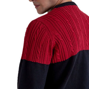 Pull en tricot d'hiver pour homme, de qualité supérieure, 100% coton, doux, col rond, OEM - Product Image 4