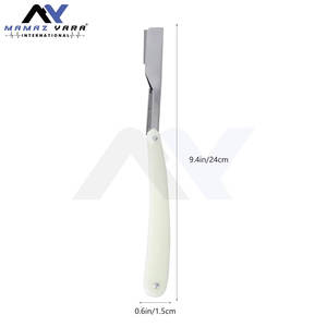 Rasoirs de barbier de qualité supérieure, couteau de barbier pliable en acier inoxydable pour hommes, coiffeurs, sans lame - Product Image 6