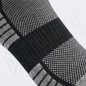 <b>Crew</b> <b>Socks</b> Houndstooth Pattern Black Gray Cotton Polyester Spandex Breathable Daily Wear Adult Autumn Casual Style - Product Image 5