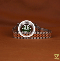 Montre de luxe pour homme avec bracelet en silicone jaune, chronographe quartz serti de diamants