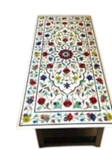 Tablero de Mesa de Sofá de Lujo I Tablero de Mesa de Comedor de Mármol Blanco I Tablero de Mesa de Pasillo Hecho a Mano I Tablero de Mesa de Sofá para Pasillo I Tablero de Mesa de Bar - Product Image 1