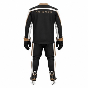 Uniforme de Hockey sobre Hielo Transpirable para Hombre Adulto, 100% Poliéster, Impresión Personalizada, MOQ Bajo, Secado Rápido - Product Image 6
