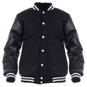 2024 Men's Custom Cotton Fleece Baseball <b>Jacket</b> Wholesale Stand Collar Varsity Hooded <b>Jacket</b> with Letter Pattern Customizable - Product Image 1