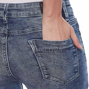 Pantalones Vaqueros de Mujer para Uso en Exteriores, Nuevo Estilo, de la Mejor Calidad, en Color Sólido - Product Image 4