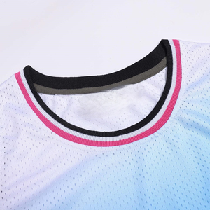 เสื้อบาสเก็ตบอลแบบซับลิเมชั่นคุณภาพสูงสั่งทำได้ ระบายอากาศได้ดี พิมพ์ลายตามสั่ง โลโก้ตามสั่ง ทันสมัย ขายส่ง ราคาถูก - Product Image 3