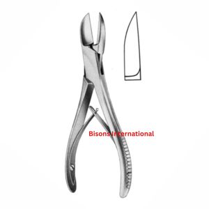 คีมตัดกระดูกสแตนเลสแบบแมนนวล BISONS Liston ขนาด 17 ซม. คุณภาพสูง ได้รับการรับรองมาตรฐาน CE เครื่องมือผ่าตัดกระดูก - Product Image 2