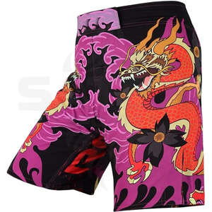 กางเกงมวยไทย MMA แบบซับลิเมชั่นสั่งทำได้ สำหรับทุกเพศ ดีไซน์ยืดหยุ่น ระบายอากาศได้ดี น้ำหนักเบา เหมาะสำหรับการต่อสู้แบบตีลังกาและศิลปะการต่อสู้ - Product Image 6