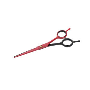 Ciseaux de barbier professionnels en acier inoxydable de 6,5 pouces, design bicolore, pliables, légers, à bord tranchant, outil de coiffure pour salon et maison - Product Image 5