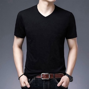 T-shirt uni pour homme 100% coton col rond Nouveauté 2025 T-shirt homme Derniers modèles personnalisés - Product Image 6