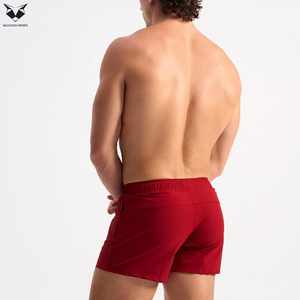 Red Color OEM Service With Own Logo Print Hand Made Latest Style Gym Wear Eco Friendly Soft Touch Fitness Workout Sport <b>Shorts</b> - Product Image 2