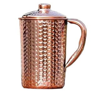 Jarra de Cobre Moderna Personalizada, Jarra de Cobre Premium para Bebidas, Jarra de Agua Aislada y Elegante, Jarra de Cobre PureShield - Product Image 5