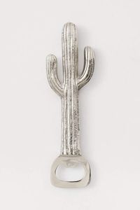 Abridor de Botellas de Acero Inoxidable con Diseño de Cactus, Manual, Portátil, Metálico, Personalizable - Product Image 1